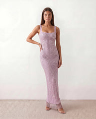 Low Back Sequin Gown