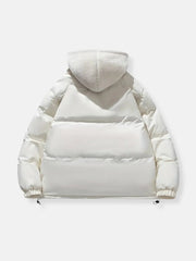 Genevieve | Cropped Shawl-Collar Puffer Jacket