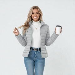 Quinn | Quilted Zip-Front Puffer Jacket