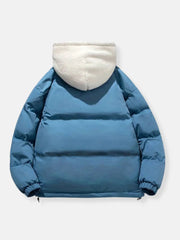 Genevieve | Cropped Shawl-Collar Puffer Jacket