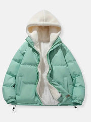 Genevieve | Cropped Shawl-Collar Puffer Jacket
