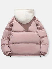 Genevieve | Cropped Shawl-Collar Puffer Jacket