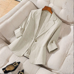 Juniper | Polished Striped Contrast Blazer