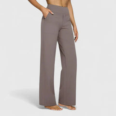 High-Waisted Black Trousers