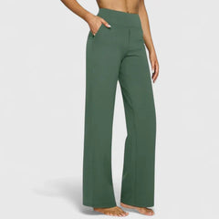 High-Waisted Black Trousers