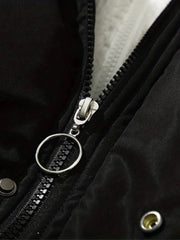 Genevieve | Cropped Shawl-Collar Puffer Jacket