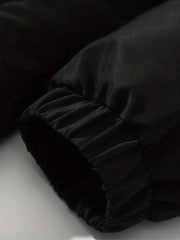 Genevieve | Cropped Shawl-Collar Puffer Jacket