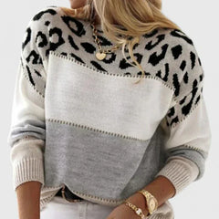 Marizelina | Elegant Leopard-Print Sweater