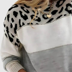Marizelina | Elegant Leopard-Print Sweater