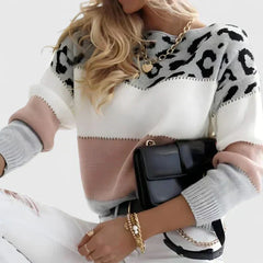 Marizelina | Elegant Leopard-Print Sweater