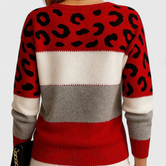 Marizelina | Elegant Leopard-Print Sweater