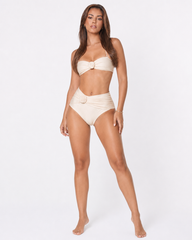 Cream Comfortable Versatile Bikini Set