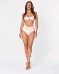 Cream Comfortable Versatile Bikini Set