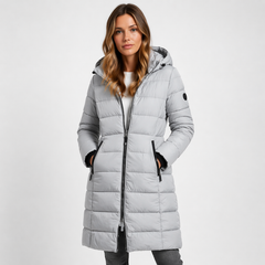 Delphine | Hooded Longline Puffer Jacket