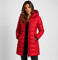 Delphine | Hooded Longline Puffer Jacket