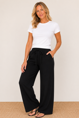 Wide Linen Relaxed Trousers
