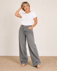 Low-Rise Blue Jeans