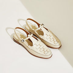 Renata Hayes Woven Slingback Sandals