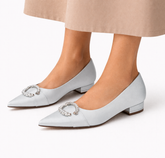 Delphine Satin Bridal Flats