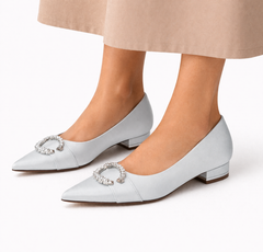 Delphine Satin Bridal Flats