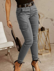 High-Waisted Workwear Trousers