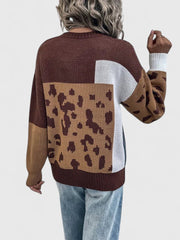 Teresina | Leopard Patchwork Sweater