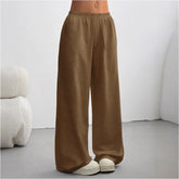 Wide-Leg Blue Sweatpants