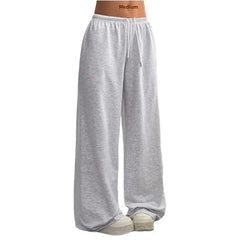 Wide-Leg Blue Sweatpants