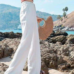 Wide-Leg Classic Trousers