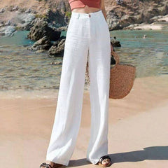 Wide-Leg Classic Trousers