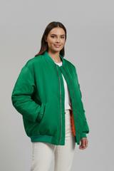 Zara | Oversized Zip-Front Bomber Jacket