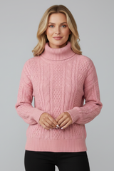 Beatrix | Cable-Knit Zip-Front Jacket