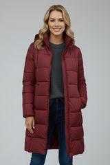 Camille | Hooded Longline Puffer Jacket