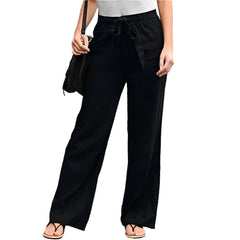 Wide Linen Relaxed Trousers
