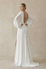 Arissea A-Line Simple Wedding Dress