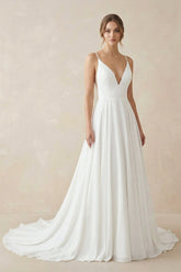 Mireth A-Line Simple Wedding Dress