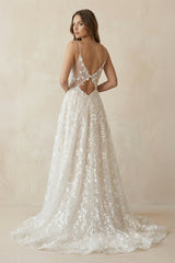 Rosellea A-Line V-Neck Wedding Dress