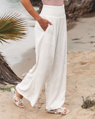 Wide Linen Trousers
