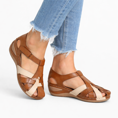 Paloma Reed Comfort Leather Orthopedic Wedge Sandals