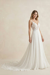 Melusina A-Line V-Neck Wedding Dress
