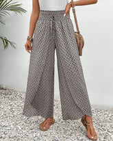 Geometric-Print Trousers