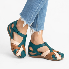Paloma Reed Comfort Leather Orthopedic Wedge Sandals