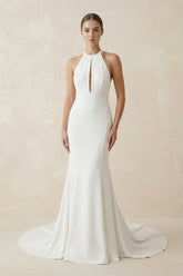 Liraya Mermaid Halter Wedding Dress