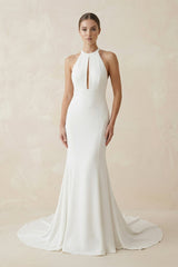 Liraya Mermaid Halter Wedding Dress