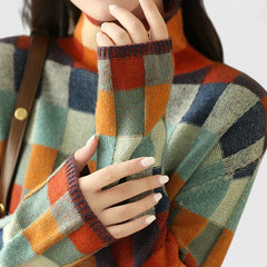 Florentiaa | Cozy Check-Pattern Sweater