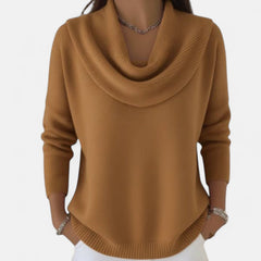 Elise | Elegant Cowl-Neck Sweater