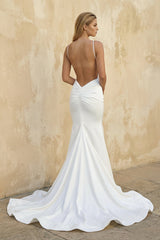 Orelis Mermaid Simple Wedding Dress