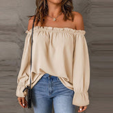 Lyra | Romantic Off-Shoulder Ruffle Blouse