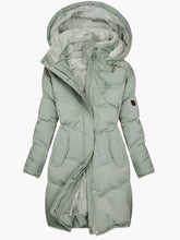 Faye | Longline Quilted Hooded Puffer Jacket