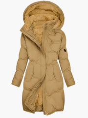 Faye | Longline Quilted Hooded Puffer Jacket